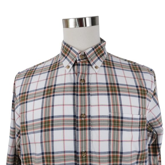 Eddie Bauer Signature Plaid Men's Long Sleeve Casual Button Down Shirt - Picture 2 of 11